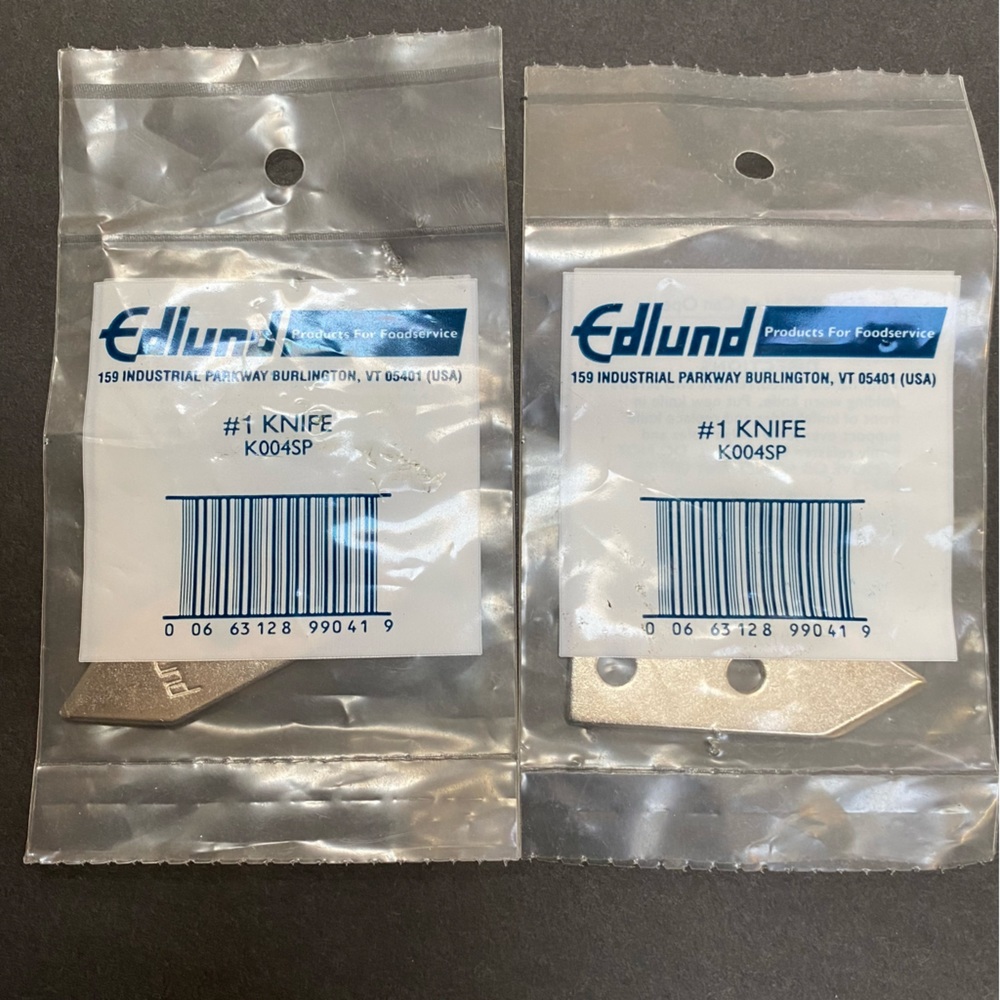 Lot of 2 Edlund K004SP Knife #1 Can Opener restaurant kitchen Replacement Part